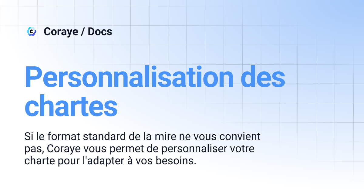 Personnalisation des chartes | Français | Coraye / Docs