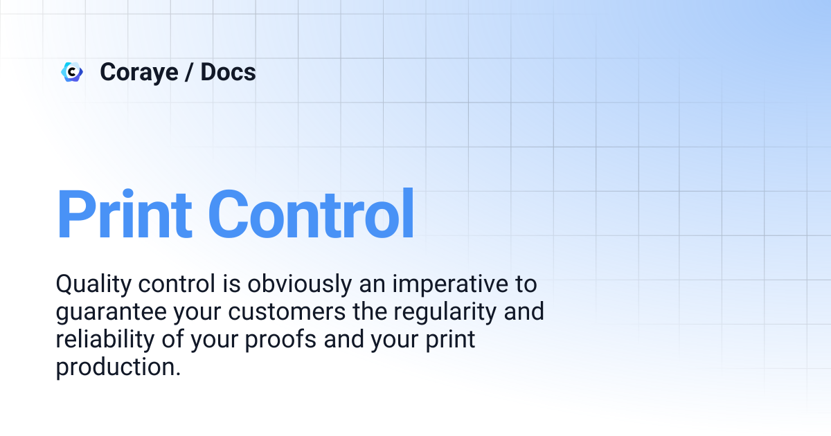 Print Control | Coraye / Docs